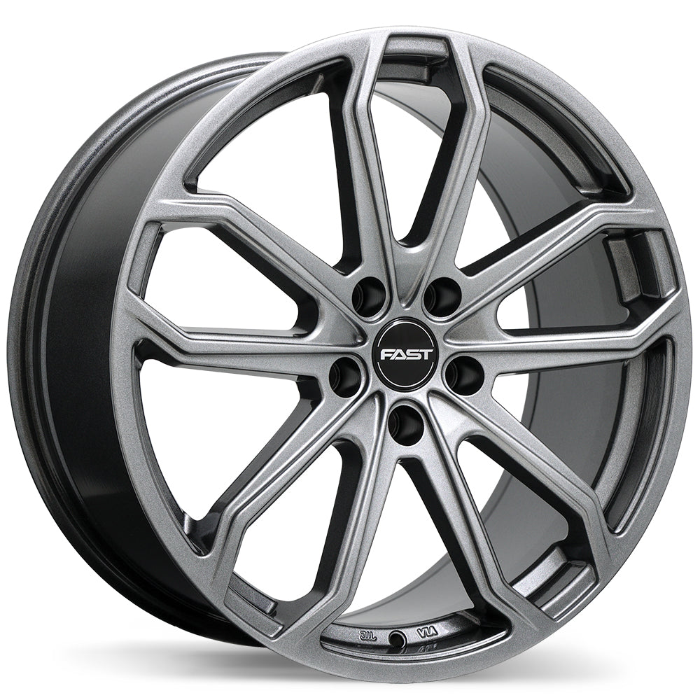 Fast Wheels Impression 18x8.0 5x120mm +45 64.1mm Titanium (R14 Radius Seats)