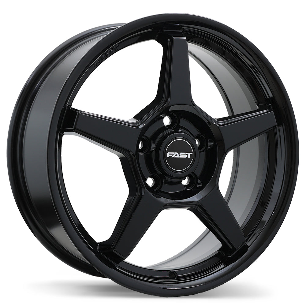 Fast Wheels Flair 17x7.0 5x114.3mm +45 67.1mm Gloss Black (60° ET Seats)