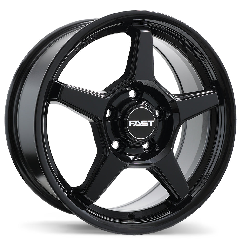 Fast Wheels Flair 17x7.0 5x114.3mm +40 64.1mm Gloss Black (R12 Radius Seats)