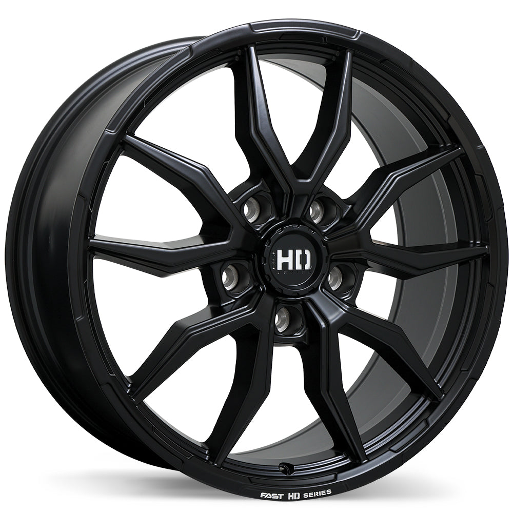Fast HD Grit 20x9.0 5x127mm +45 71.5mm Satin Black with Milling