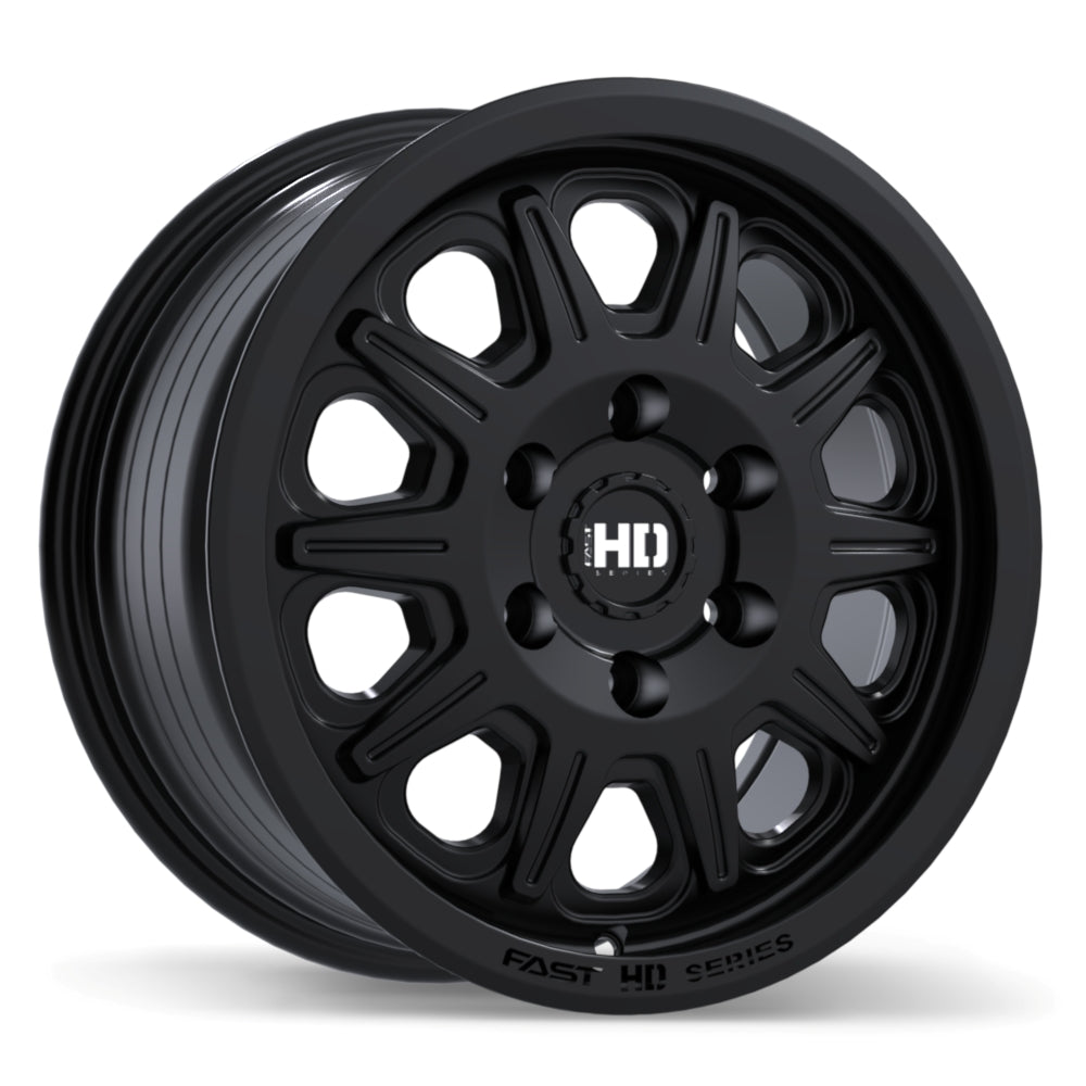 Fast HD Fury 16x7.5 6x130mm +54 84.1mm Satin Black (R14 Radius Seats)