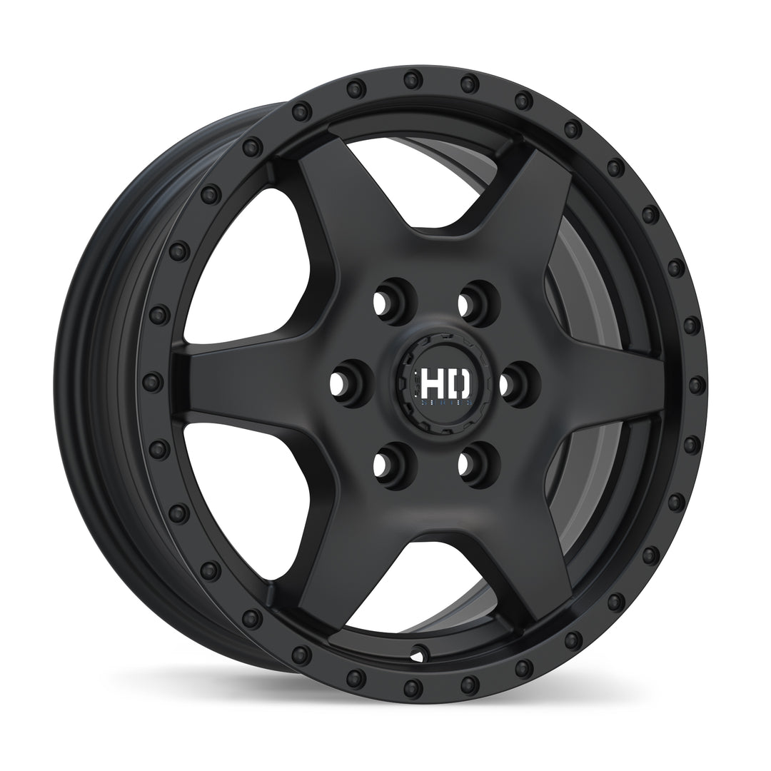 Fast HD Stax 16x6.5 6x130mm +54 84.1mm Satin Black (R14 Radius Seats)