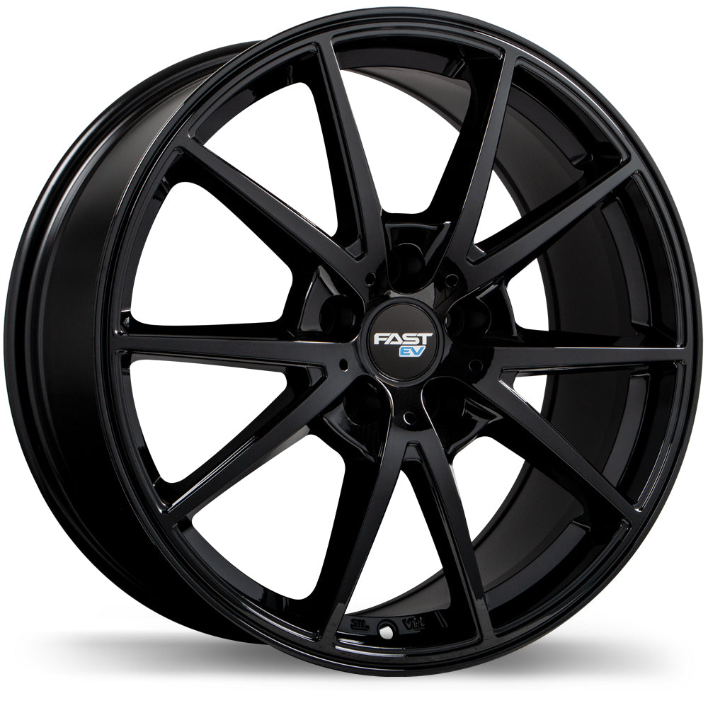 Fast Wheels EV02 17x6.5 5x114.3mm +38 67.1mm Gloss Black (60° ET Seats)