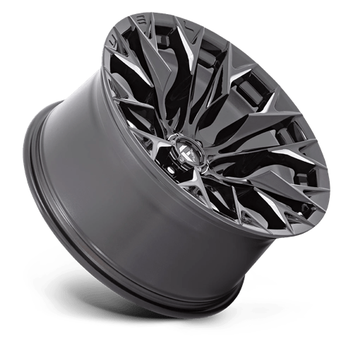 Carburant Off-Road D803 Flame 20x9 5x139.7 1 78.1 Noir Brillant Fraisé
