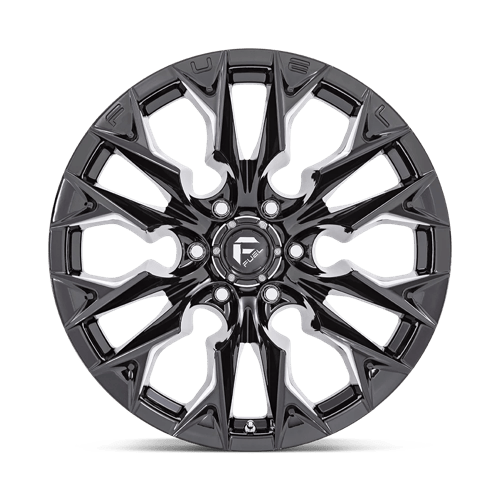 Carburant Off-Road D803 Flame 20x10 8x180 -18 124.2 Noir Brillant Fraisé