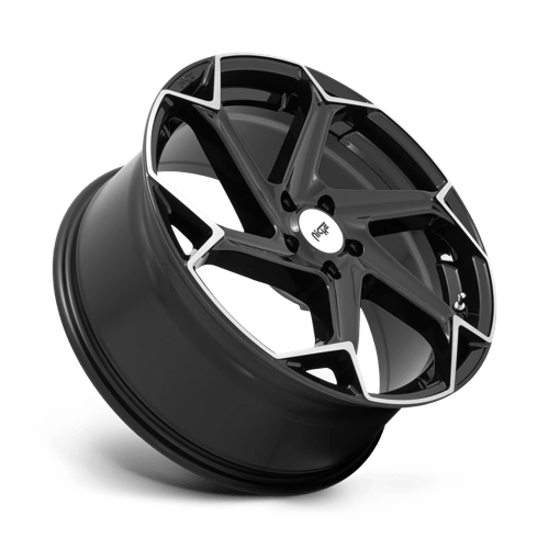 Niche 1pc M255 Flash 20x9 5x112 38 66.56 Gloss Black Brushed