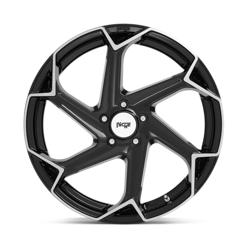 Niche 1pc M255 Flash 20x9 5x112 38 66.56 Gloss Black Brushed