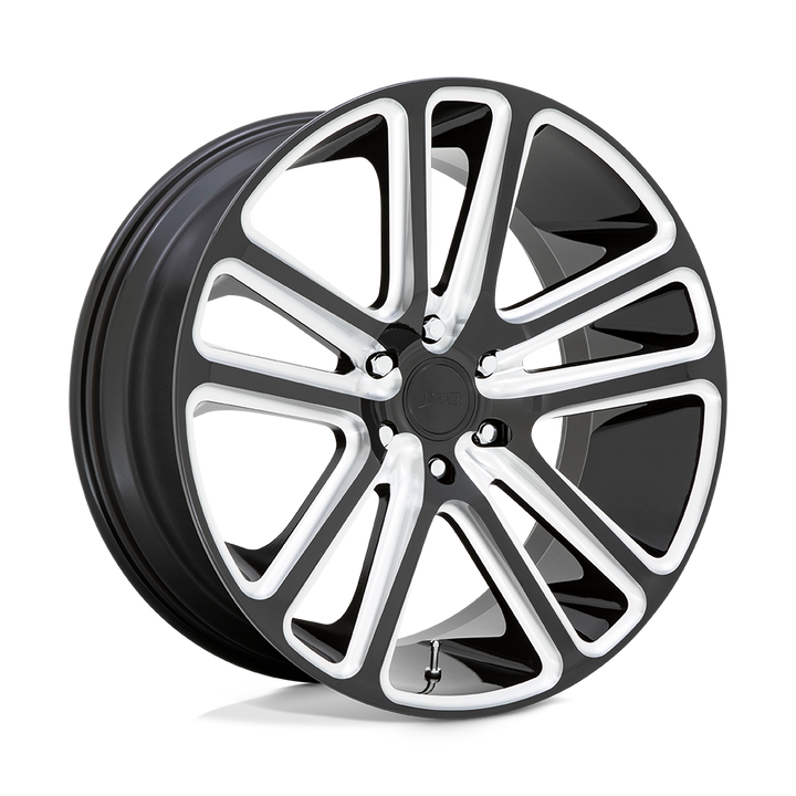 Dub 1pc S255 Flex 26x10 5x127 10 78.1 Noir Brillant Fraisé