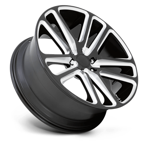 Dub 1pc S255 Flex 26x10 5x127 10 78.1 Noir Brillant Fraisé