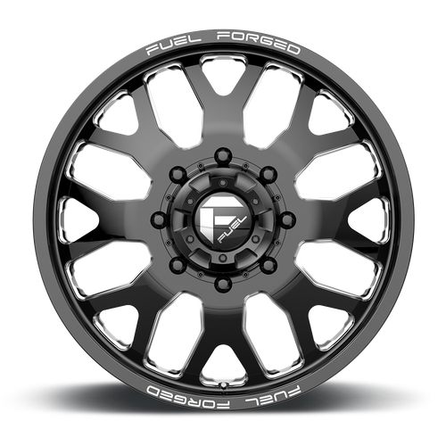 FUEL OFF-ROAD DE19 FF19D 22X8.25 8X165.1 -240 121.5 GLOSS BLACK MILLED