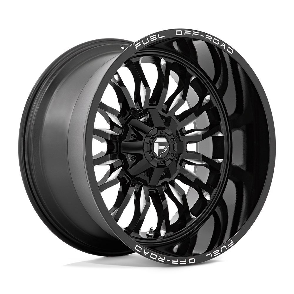 CARBURANT TOUT-TERRAIN D795 ARC 22X12 5X139.7 / 5X150 -44 110.1 NOIR BRILLANT FRAISÉ