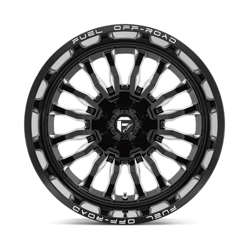 CARBURANT TOUT-TERRAIN D795 ARC 22X12 5X139.7 / 5X150 -44 110.1 NOIR BRILLANT FRAISÉ