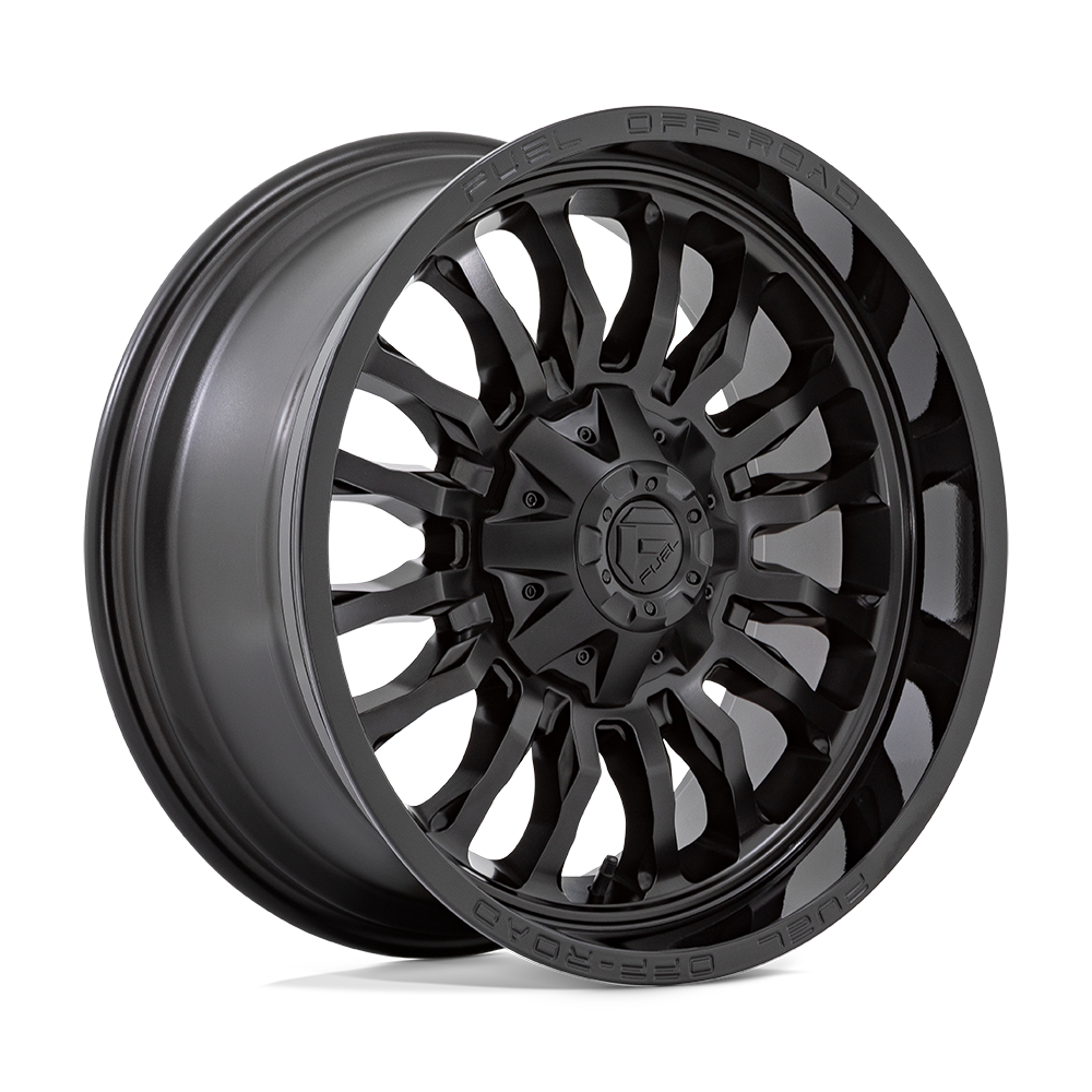 CARBURANT TOUT-TERRAIN D796 ARC 20X9 6X135 / 6X139.7 1 106.1 NOIR MAT AVEC LÈVRE NOIR BRILLANT