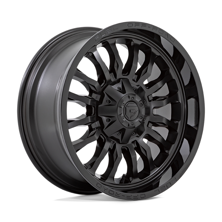CARBURANT TOUT-TERRAIN D796 ARC 22X12 8X165.1 -44 125.1 NOIR MAT AVEC LÈVRE NOIR BRILLANT