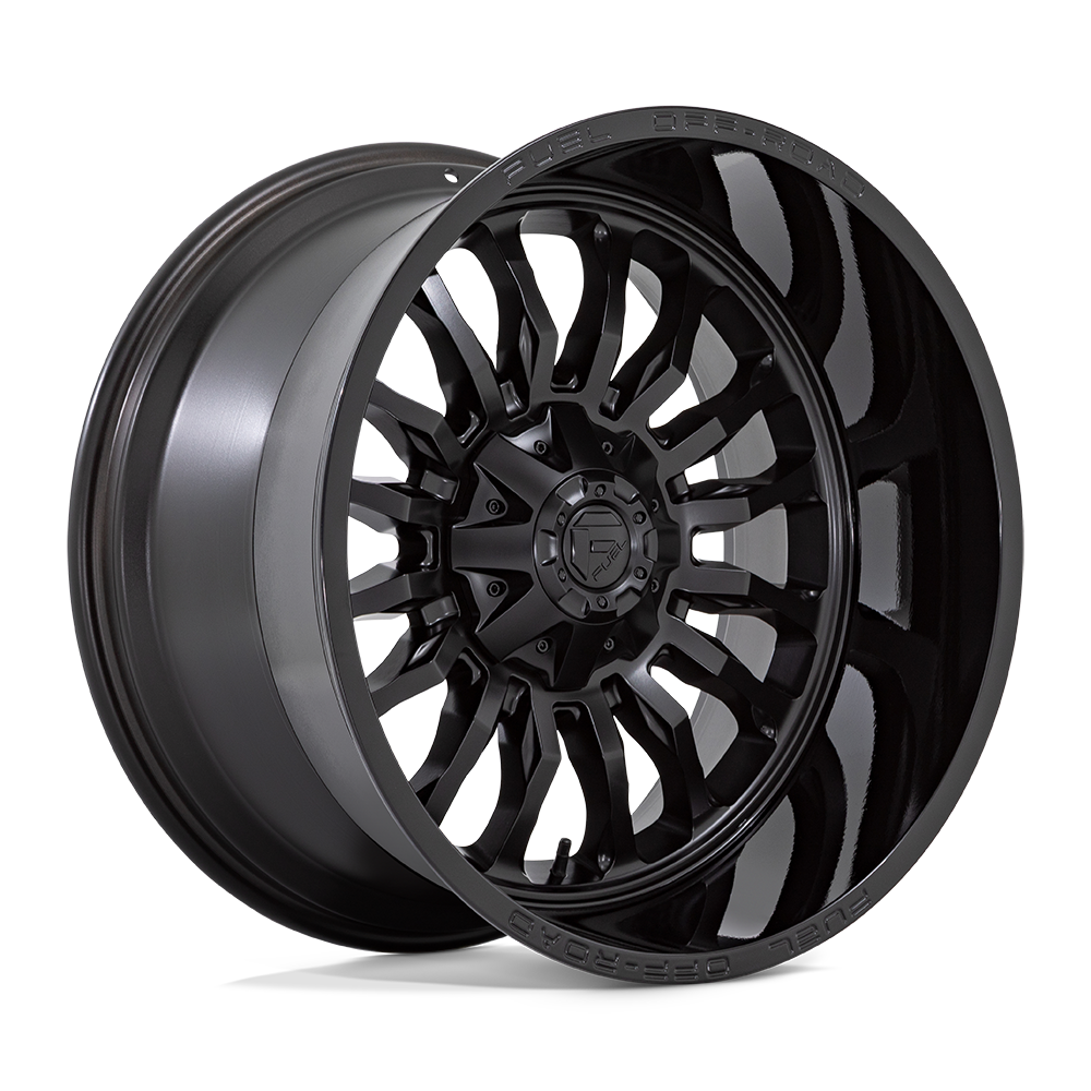 CARBURANT TOUT-TERRAIN D796 ARC 22X12 6X135 / 6X139.7 -44 106.1 NOIR MAT AVEC LÈVRE NOIR BRILLANT