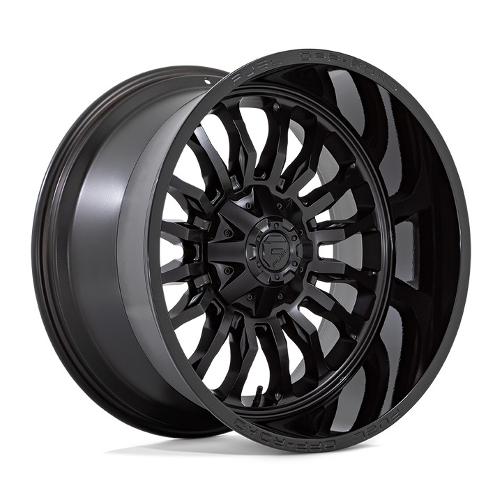 CARBURANT TOUT-TERRAIN D796 ARC 22X12 6X135 / 6X139.7 -44 106.1 NOIR MAT AVEC LÈVRE NOIR BRILLANT