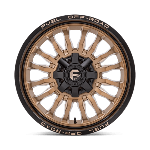 CARBURANT TOUT-TERRAIN D797 ARC 20X9 8X165.1 1 125.1 BRONZE PLATINE AVEC LÈVRE NOIRE