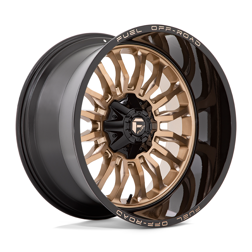 CARBURANT TOUT-TERRAIN D797 ARC 22X12 5X114.3 / 5X127 -44 78.1 BRONZE PLATINE AVEC LÈVRE NOIRE
