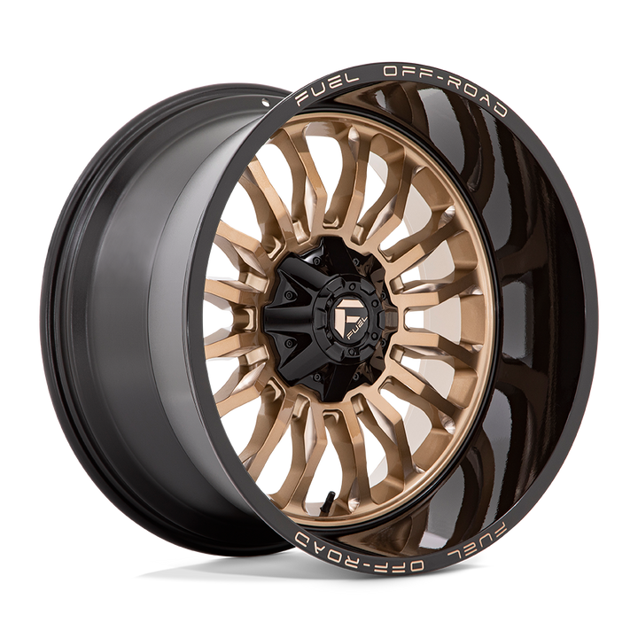 CARBURANT TOUT-TERRAIN D797 ARC 22X12 5X114.3 / 5X127 -44 78.1 BRONZE PLATINE AVEC LÈVRE NOIRE