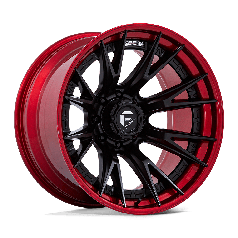 Fuel Off-Road Fc402 Catalyst 20x10 8x170 -18 125.1 Matte Black Candy Red Lip
