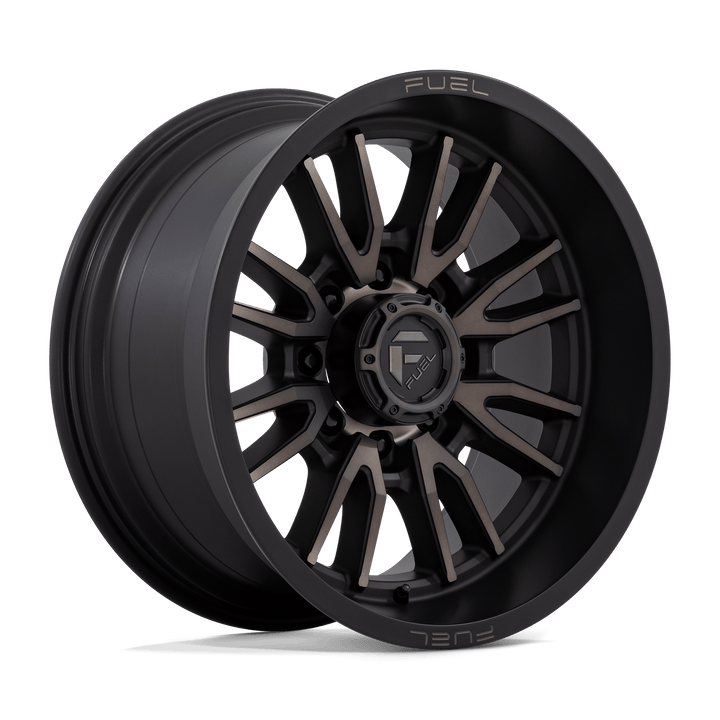 Fuel Off-Road D762 Clash 20x10 8x180 -18 124.2 Noir Mat Double Teinte Foncé