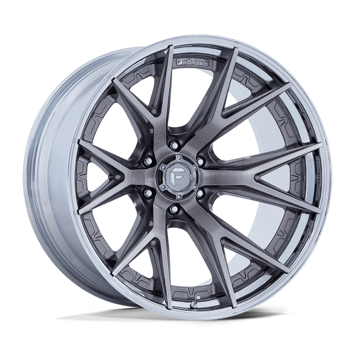 Fuel 1PC Fc402 Catalyst 20x10 6x135 -18 87.1 Platinum With Chrome Lip