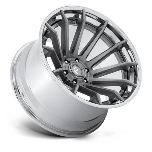Fuel 1PC Fc403 Burn 22x12 5x127 -44 71.5 Platinum With Chrome Lip