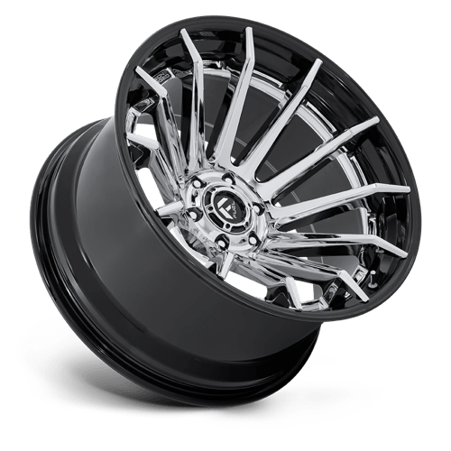 Fuel 1PC Fc403 Burn 20x10 5x127 -18 71.5 Chrome With Gloss Black Lip