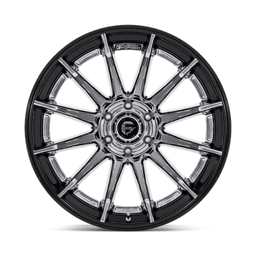 Fuel 1PC Fc403 Burn 20x10 5x127 -18 71.5 Chrome With Gloss Black Lip
