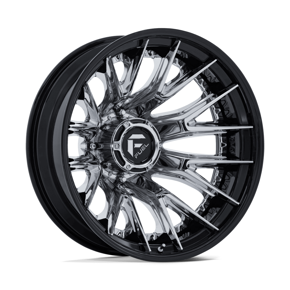 Fuel Off-Road D407 Catalyst Dually 20x8.25 8x210 -221 154.3 Chrome Gloss Black Lip
