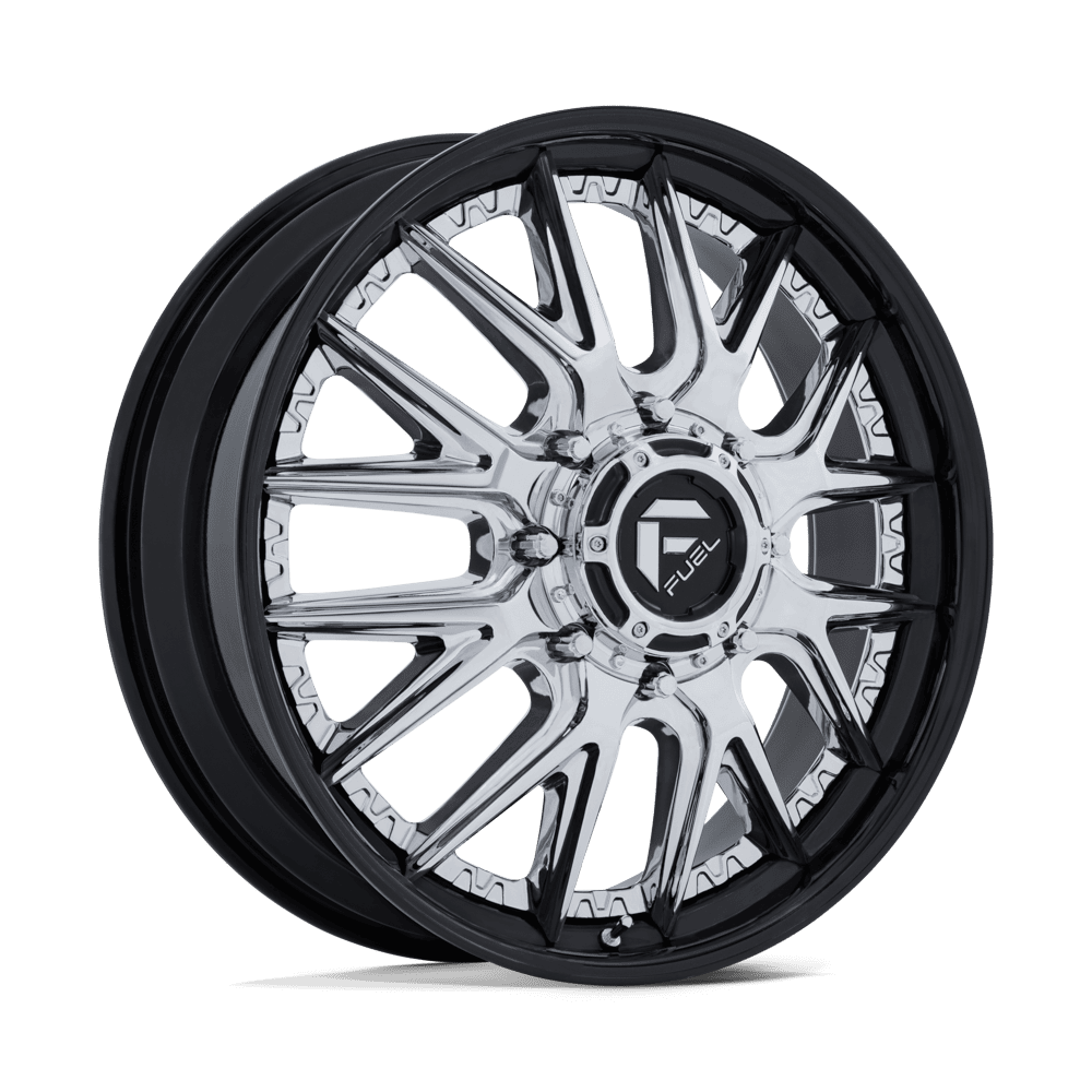 Fuel Off-Road D407 Catalyst Dually 20x8.25 8x200 105 142 Chrome Gloss Black Lip