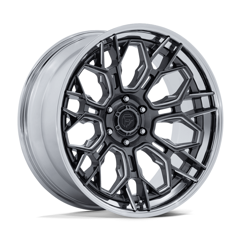 Fuel Off-Road Fc409 Hive 22x9.5 6x135 20 87.1 Gloss Gunmetal Chrome Lip