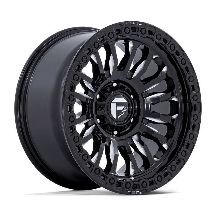 Carburant Off-Road FC857 Rincon 18x9 6x135 -12 87.1 Noir Brillant Fraisé