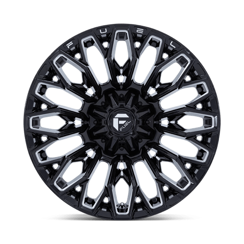 Carburant 1PC Fc865 Strike 20x9 8x180 1 124.2 Noir brillant fraisé