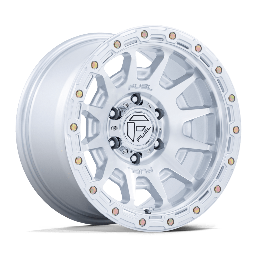 Fuel Off-Road Fc884 Fortress 17x8.5 5x127 25 71.5 Gloss Silver Machined Face