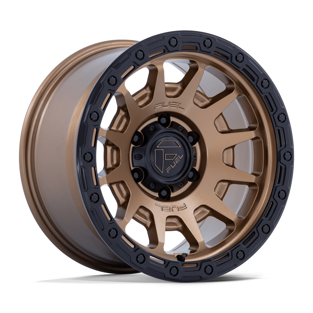 Fuel Off-Road Fc884 Fortress 18x9 6x139.7 20 106.1 Matte Bronze W Gloss Black Lip