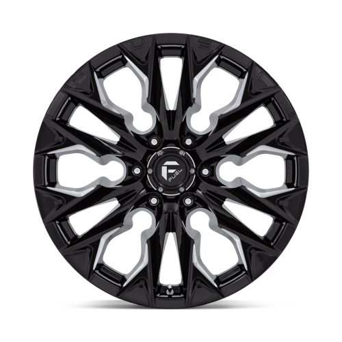 Carburant Off-Road D803 Flame 20x9 6x139.7 1 106.1 Noir Brillant Fraisé