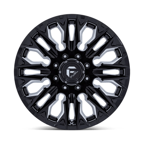 Carburant Off-Road D803 Flame 20x9 8x170 1 125.1 Noir Brillant Fraisé