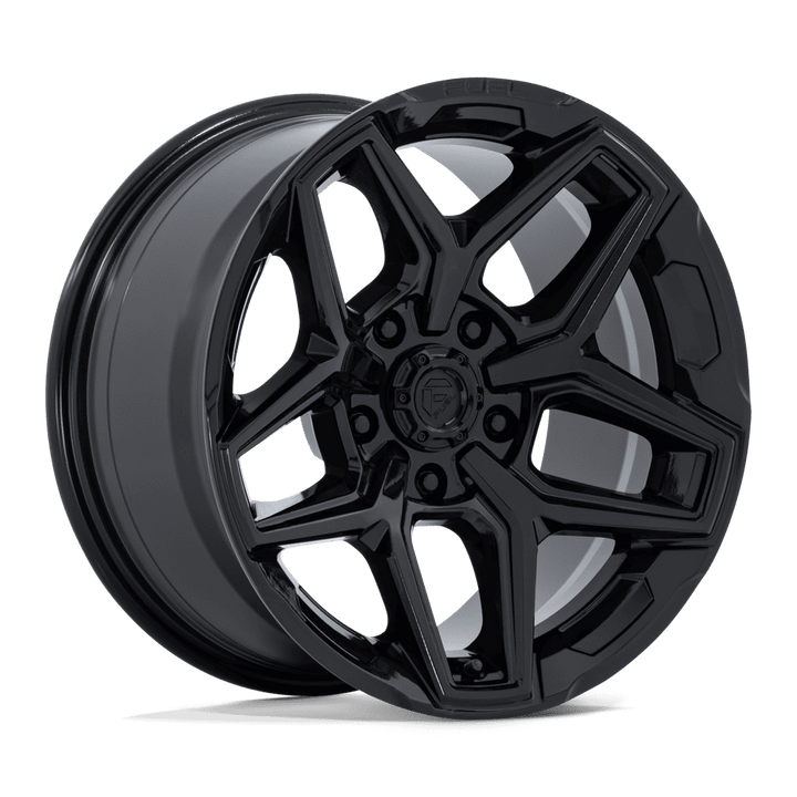 Carburant 1PC Flux 17x9 5x127 -12 71,5 Noir brillant