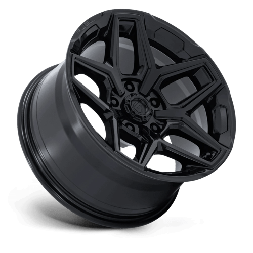 Carburant 1PC Flux 17x9 5x127 -12 71,5 Noir brillant