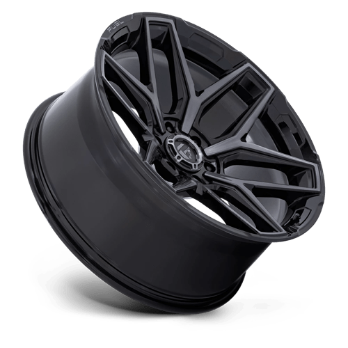 Fuel Off-Road Flux 22x10 6x135 -18 87.1 Gloss Black Brushed Face With Gray Tint