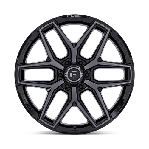 Fuel Off-Road Flux 20x9 6x139.7 20 106.1 Gloss Black Brushed Face With Gray Tint