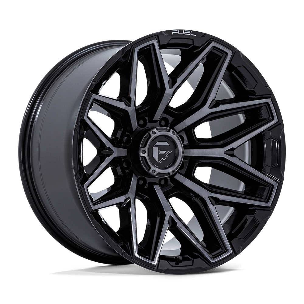 Fuel Off-Road Flux 22x12 8x180 -44 124.2 Gloss Black Brush Fc Gray Dddt