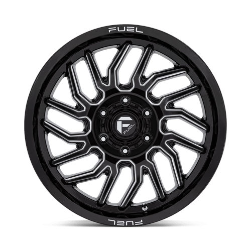 Carburant Off-Road D807 Hurricane 20x9 6x135 1 87.1 Noir Brillant Fraisé