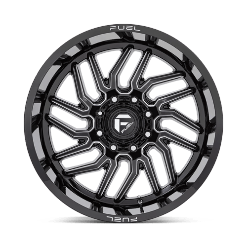 FUEL OFF-ROAD D807 HURRICANE 22X12 5X139.7 -44 78.1 GLOSS BLACK MILLED