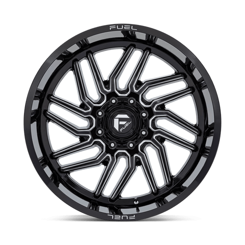 Carburant Off-Road D807 Hurricane 24x12 8x170 -44 125.1 Noir Brillant Fraisé