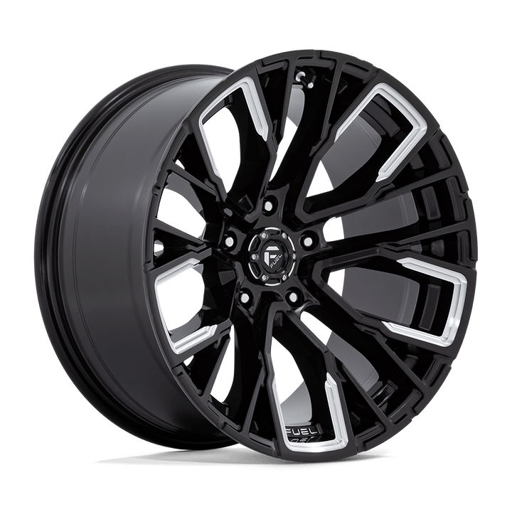 Fuel Off-Road D849 Barre d'armature 20x10 5x127 -18 71,5 Noir Brillant Fraisé
