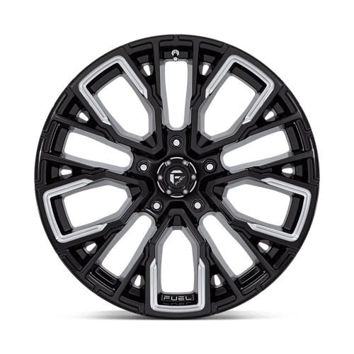 Fuel Off-Road D849 Barre d'armature 20x10 5x127 -18 71,5 Noir Brillant Fraisé