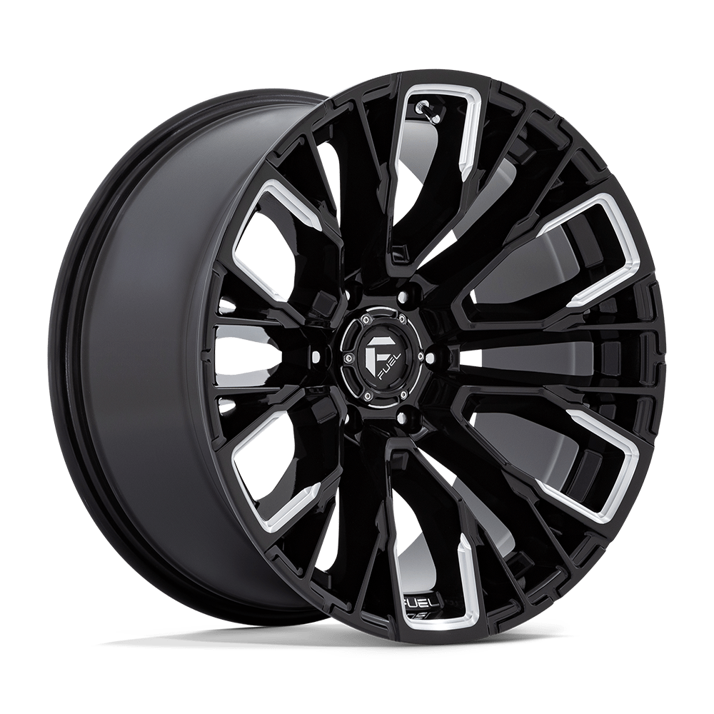 Fuel Off-Road D849 Barre d'armature 17x9 6x120 1 67.06 Noir Brillant Fraisé