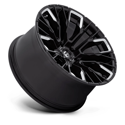 Fuel Off-Road D849 Barre d'armature 17x9 6x114.3 1 66.06 Noir Brillant Fraisé